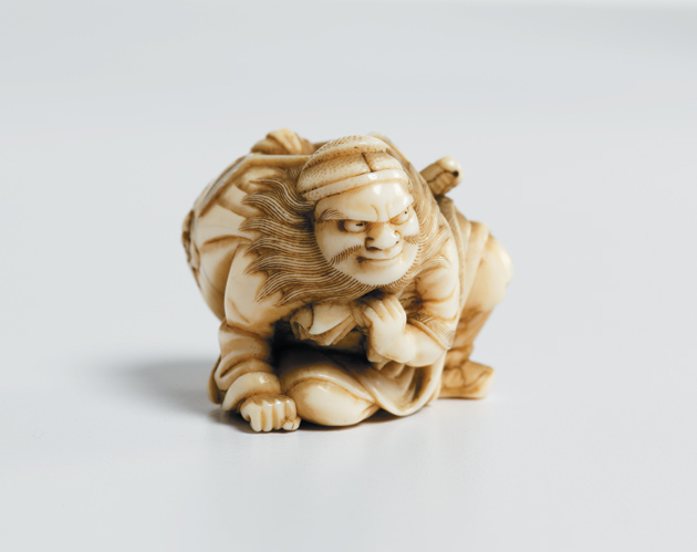Shoki the demon catcher; Edo-period netsuke by Gyokuyosai, from Edmund de Waal’s family’s collection
