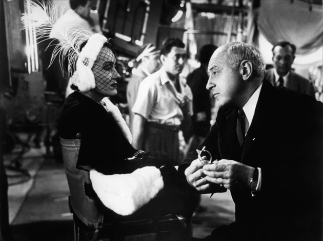Gloria Swanson and Cecil B. DeMille in Billy Wilder’s 1950 film Sunset Boulevard
