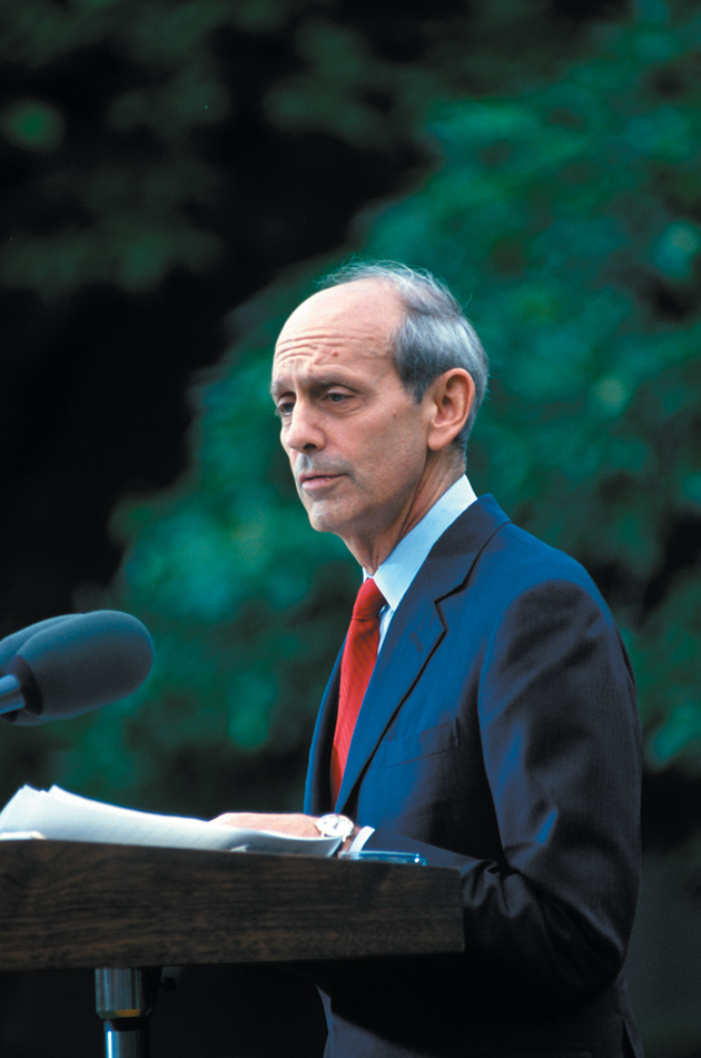 Stephen Breyer shortly after his nomination to the Supreme Court, May 16, 1994
