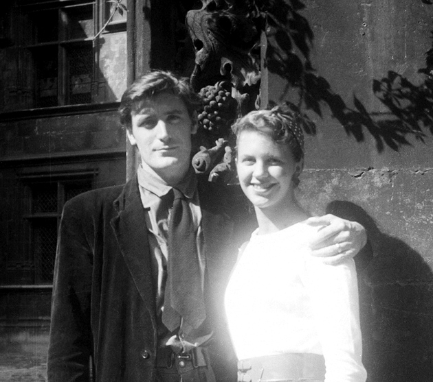 Ted Hughes and Sylvia Plath on their honeymoon, Paris, 1956
