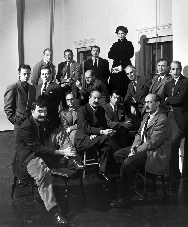 Life magazine’s portrait of the Abstract Expressionist artists known as ‘The Irascibles,’ 1951. 
Front row: Theodore Stamos, Jimmy Ernst, Barnett Newman, James Brooks, and Mark Rothko; middle row: Richard Pousette-Dart, William Baziotes, Jackson Pollock, Clyfford Still, Robert Motherwell, and Bradley Walker Tomlin; back row: Willem de Kooning, Adolph Gottlieb, Ad Reinhardt, and Hedda Sterne