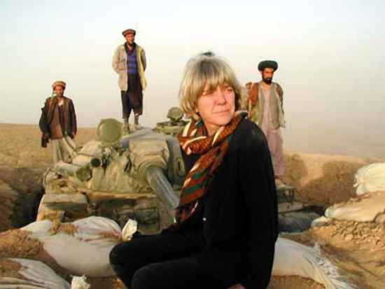 Former NPR correspondent Anne Garrels in Afghanistan, 2003