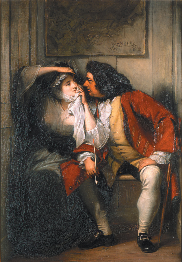 A scene from Tristram Shandy (‘Uncle Toby and the Widow Wadman’); painting by Charles Robert Leslie, 1831
