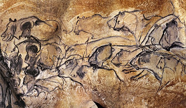 The Panel of the Lions, Chauvet Cave