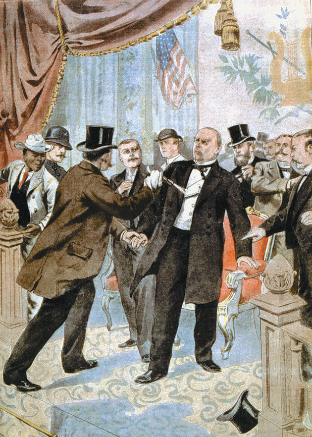 The assassination of William McKinley, from Le Petit Journal, Paris, September 22, 1901
