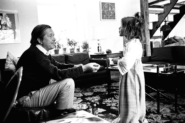 William Styron with his daughter Alexandra, Roxbury, Connecticut, January 1972
