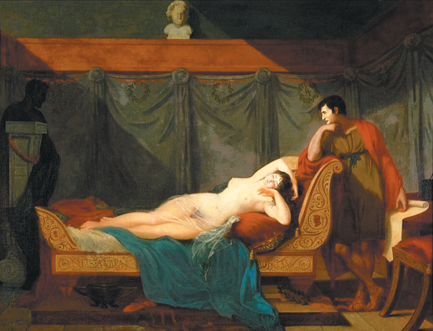 Guillaume Guillon Lethière: The Sleep of Venus, 1802. This double portrait of Lucien and Alexandrine Bonaparte inspired Marcello Simonetta and Noga Arikha to begin research on their lives.
