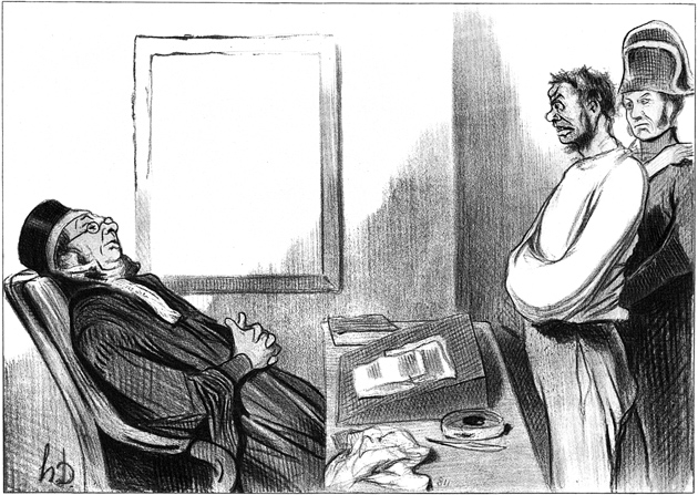 Drawing by Honoré Daumier
