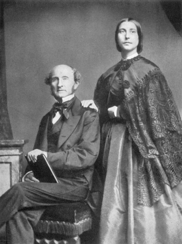 John Stuart Mill with his stepdaughter Helen Taylor, circa 1860
