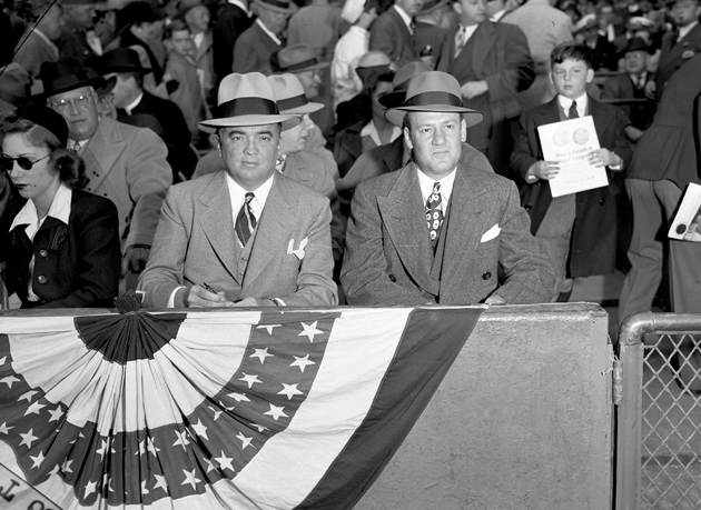 J. Edgar Hoover and Clyde Tolson at the World Series, October 4, 1942
