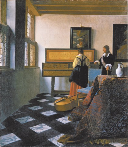 Johannes Vermeer: The Music Lesson, circa 1662–1663
