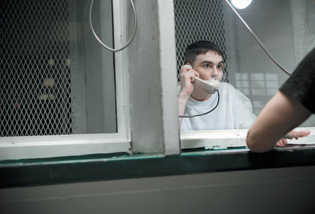 Mike Perry in prison, Livingston, Texas, 2010
