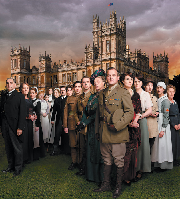 The cast of Downton Abbey
