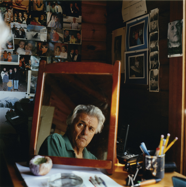 John Irving at his summer house in Pointe au Baril, Ontario, 2009