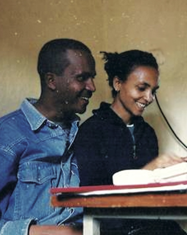 Imprisoned Ethiopian journalist Eskinder Nega and his wife, the journalist Serkalem Fasil