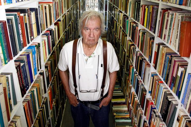 Larry McMurtry in his bookstore in Archer City, Texas, August 6, 2012