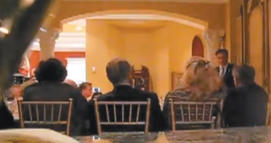 A still from a video of Mitt Romney talking to wealthy donors at a fund-raiser in Boca Raton, Florida, May 17, 2012
