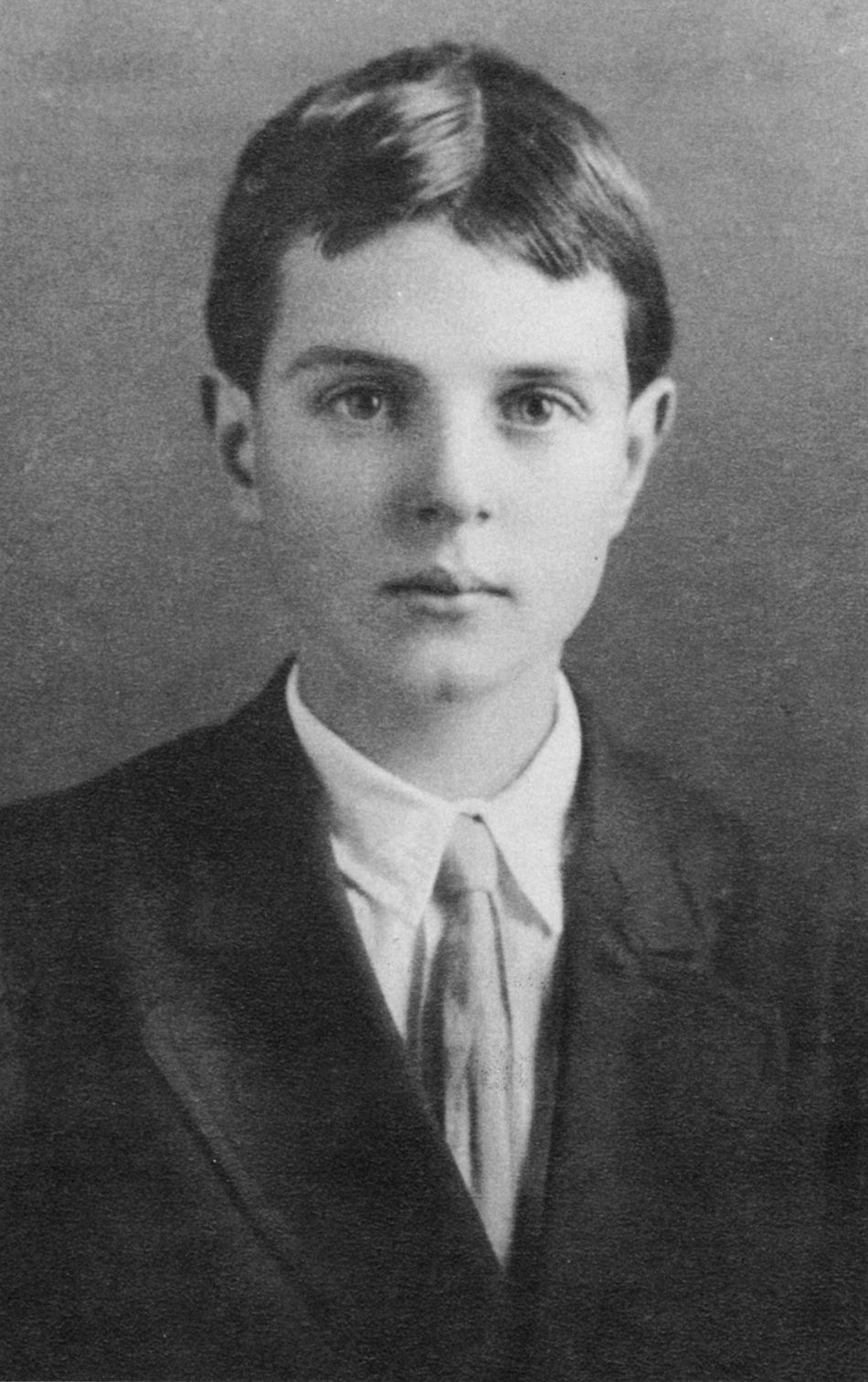 Thornton Wilder at the age of nine or ten, Berkeley, California, circa 1906–1907
