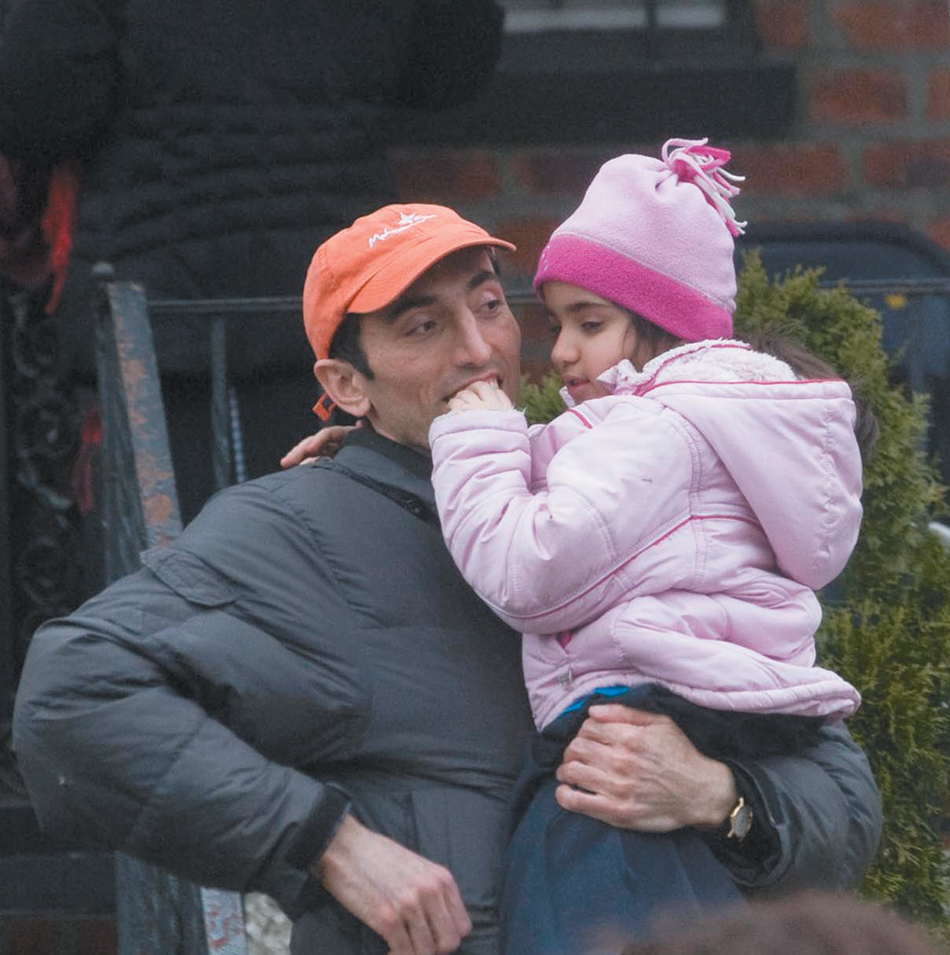 Gavriel Malakov with his niece, Michelle Malakova, Queens, March 2009. She was assigned to live with his family some months after her mother was arrested for murder.
