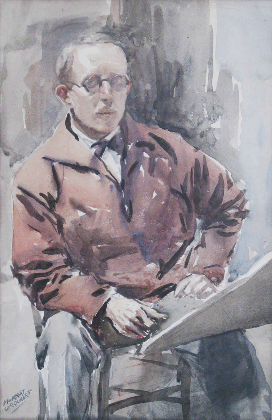Self-portrait by Murray Urquhart, circa 1930