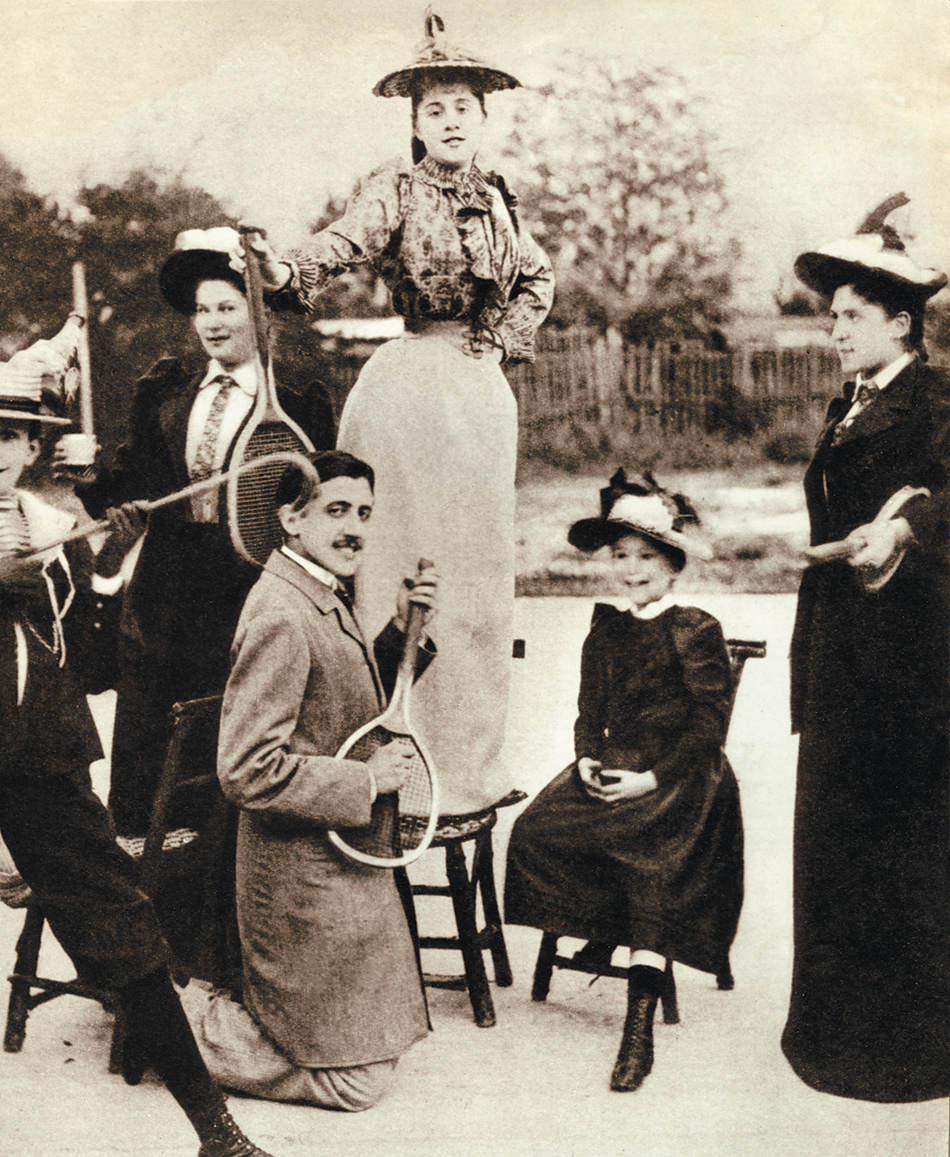 Marcel Proust on vacation with his family, circa 1892