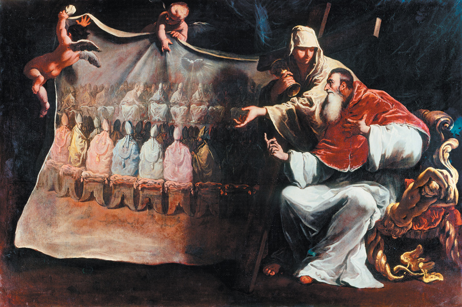 Sebastiano Ricci: Pope Paul III Preparing the Council of Trent, 1687–1688
