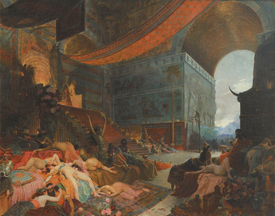 Georges Antoine Rochegrosse: The End of Babylon, circa 1890