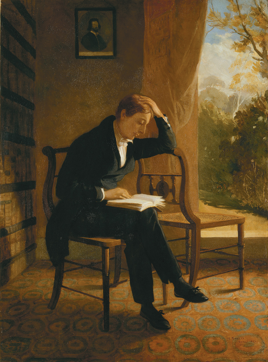 John Keats; portrait by Joseph Severn, 1821–1823