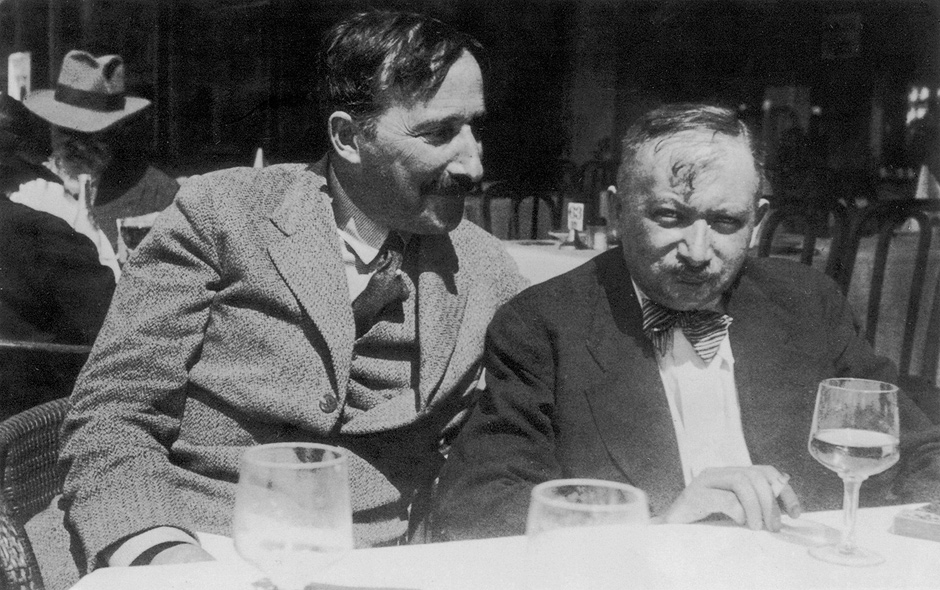 Stefan Zweig and Joseph Roth, Ostende, Belgium, 1936