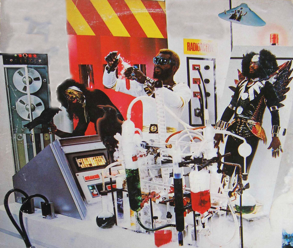 Detail from the album cover for The Clones of Dr. Funkenstein, 1976