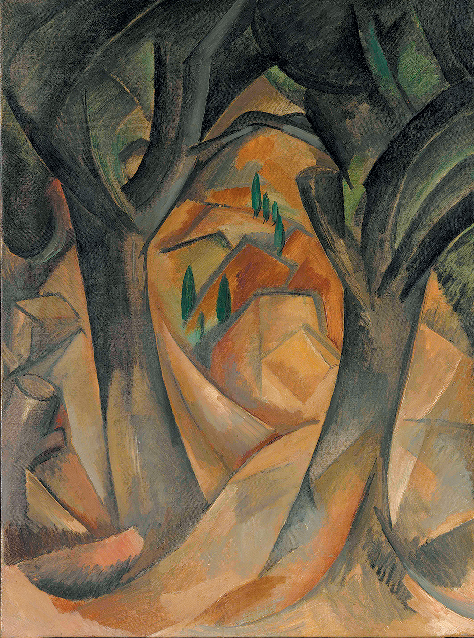 Georges Braque: Trees at L’Estaque, summer 1908