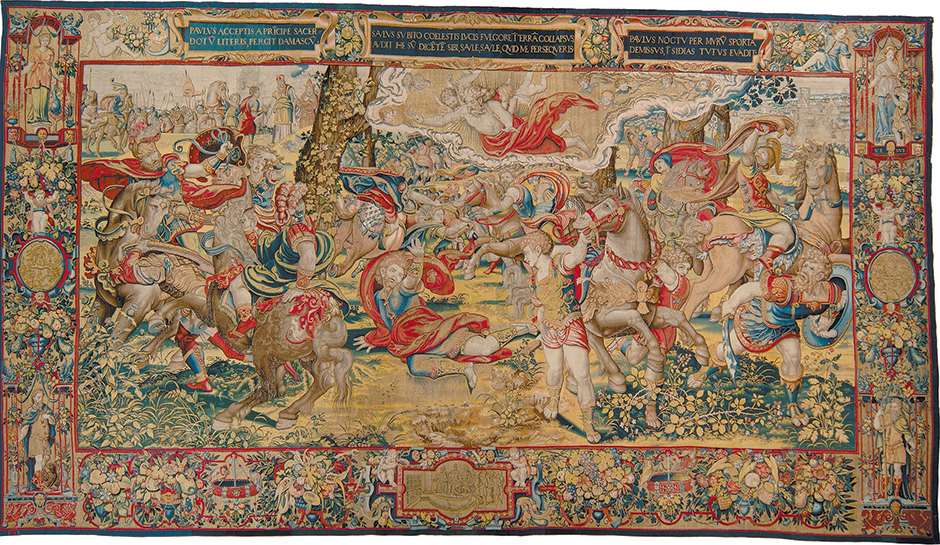 ‘The Conversion of Saul’; tapestry designed by Pieter Coecke van Aelst, 13 feet 10 5/8 inches x 24 feet 6 5/8 inches, circa 1529–1530, probably woven in Brussels before 1563