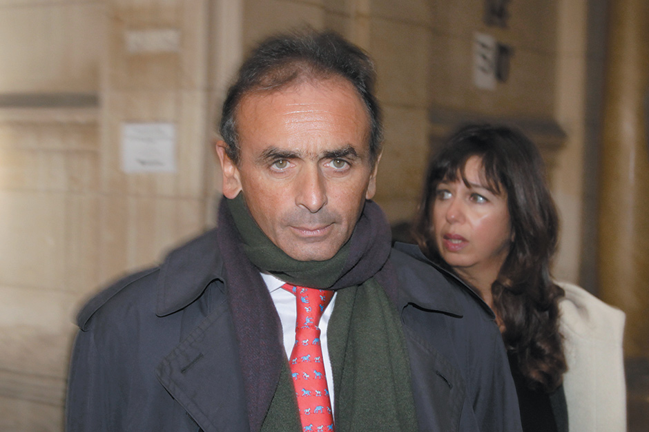 Éric Zemmour arriving at court for his trial on charges of inciting racial hatred, Paris, January 2011