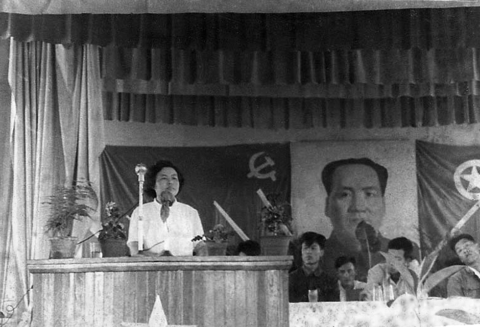 Sin-Lin’s mother, Lin Na, when she was the deputy director and Communist Party secretary of a new steel foundry, Fulardi, China, May 1953