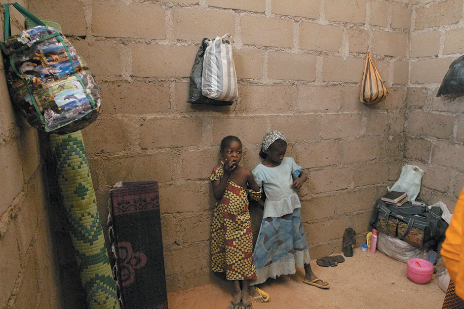 Children who escaped Boko Haram attacks in Michika and Cameroon, Adamawa State, Nigeria, January 2015