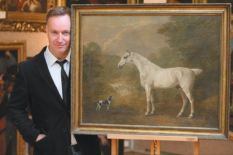 Andrew O’Hagan at Christie’s auction house, London, 2010