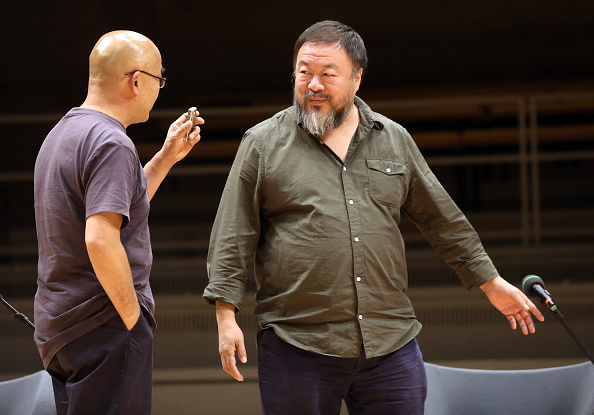 Liao Yiwu and Ai Weiwei, Berlin, September 2, 2015
