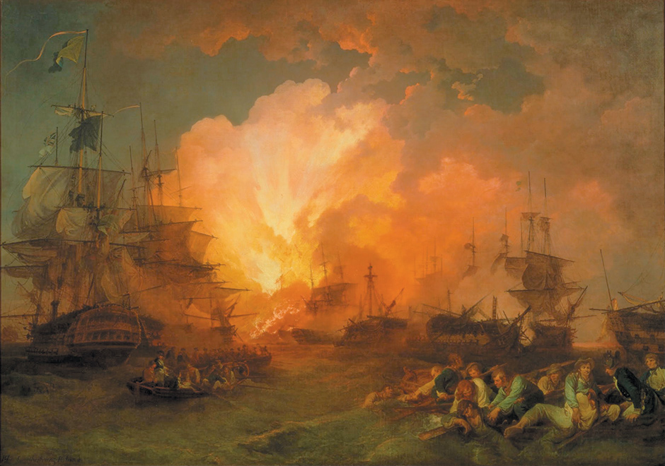 Philip James de Loutherbourg: The Battle of the Nile, 1800