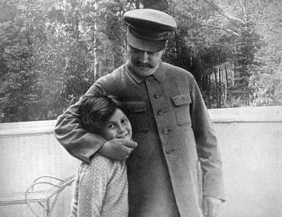 Joseph Stalin and his daughter Svetlana, Moscow, 1933