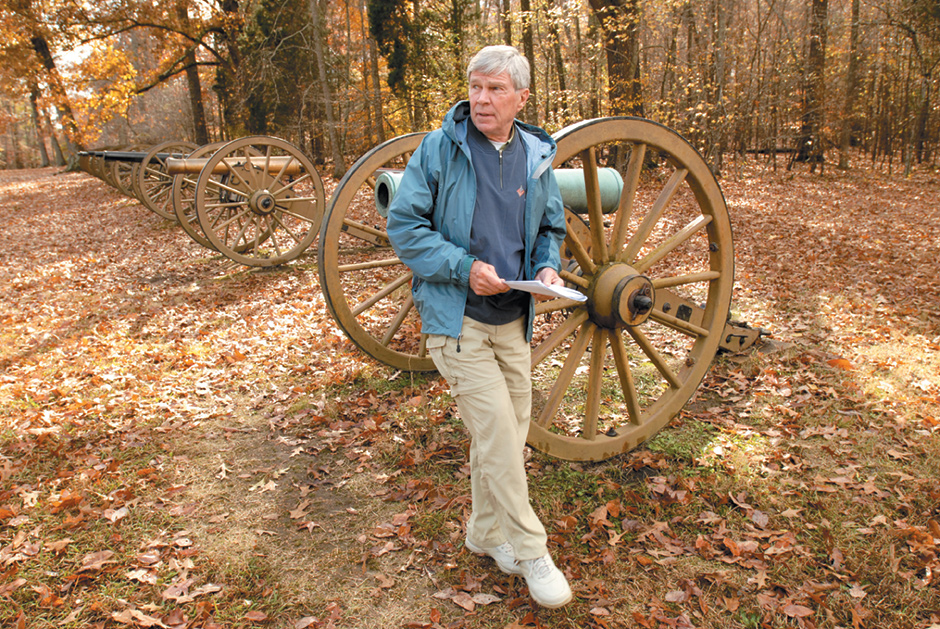 James M. McPherson giving a tour of Shiloh National Military Park, Tennessee, 2008
