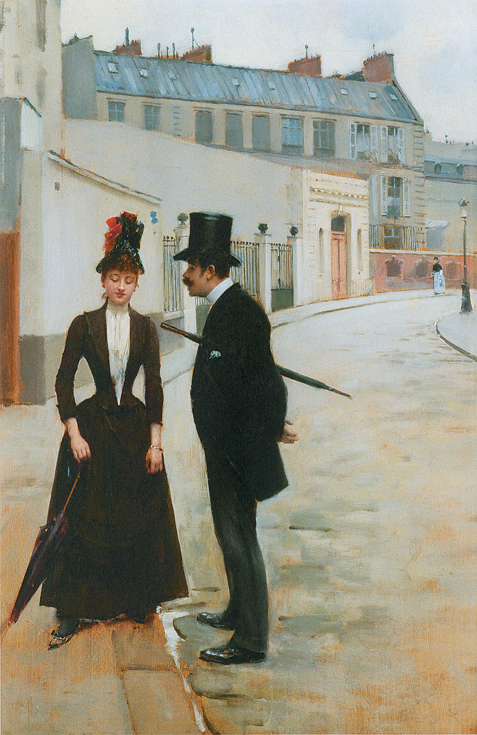 Jean Béraud: The Proposition or The Assignation in the Rue Chateaubriand, circa 1885