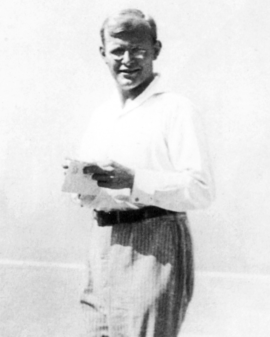 Dietrich Bonhoeffer at an ecumenical conference, Gland, Switzerland, August 1932