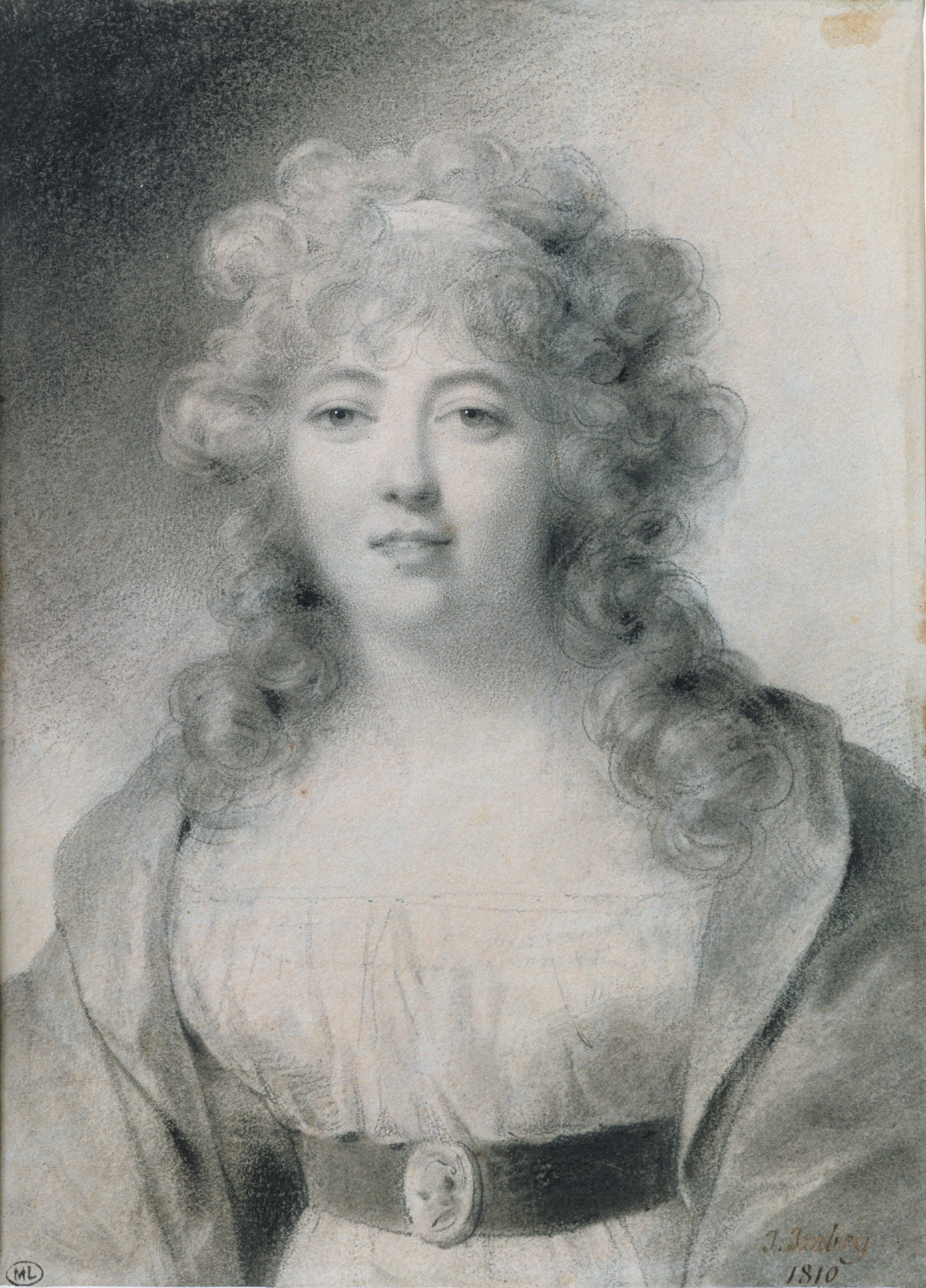 Madame de Staël; portrait by Jean-Baptiste Isabey, 1810