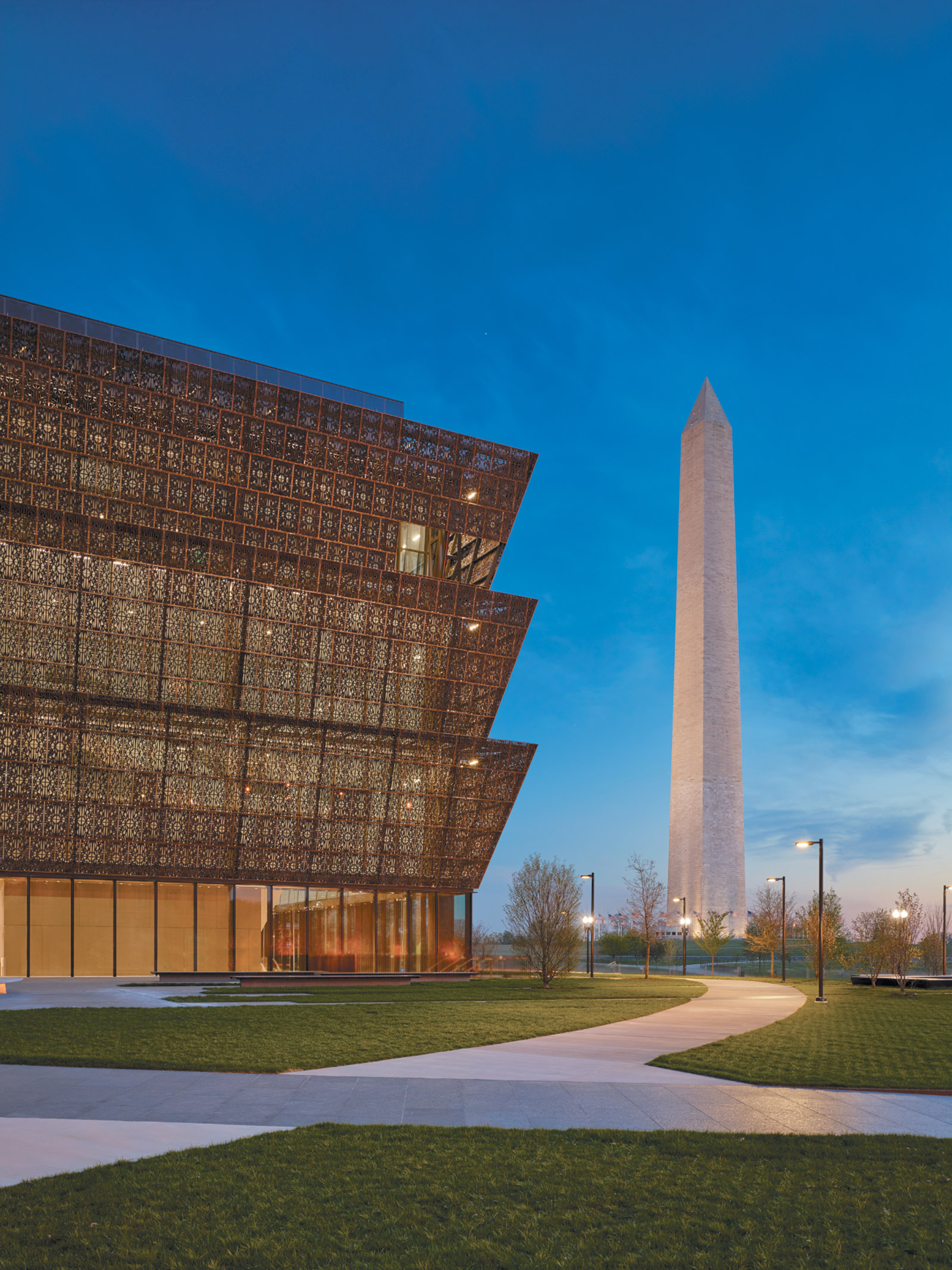 The Smithsonian’s National Museum of African American History and Culture, which opened on the National Mall in Washington, D.C., in September 2016