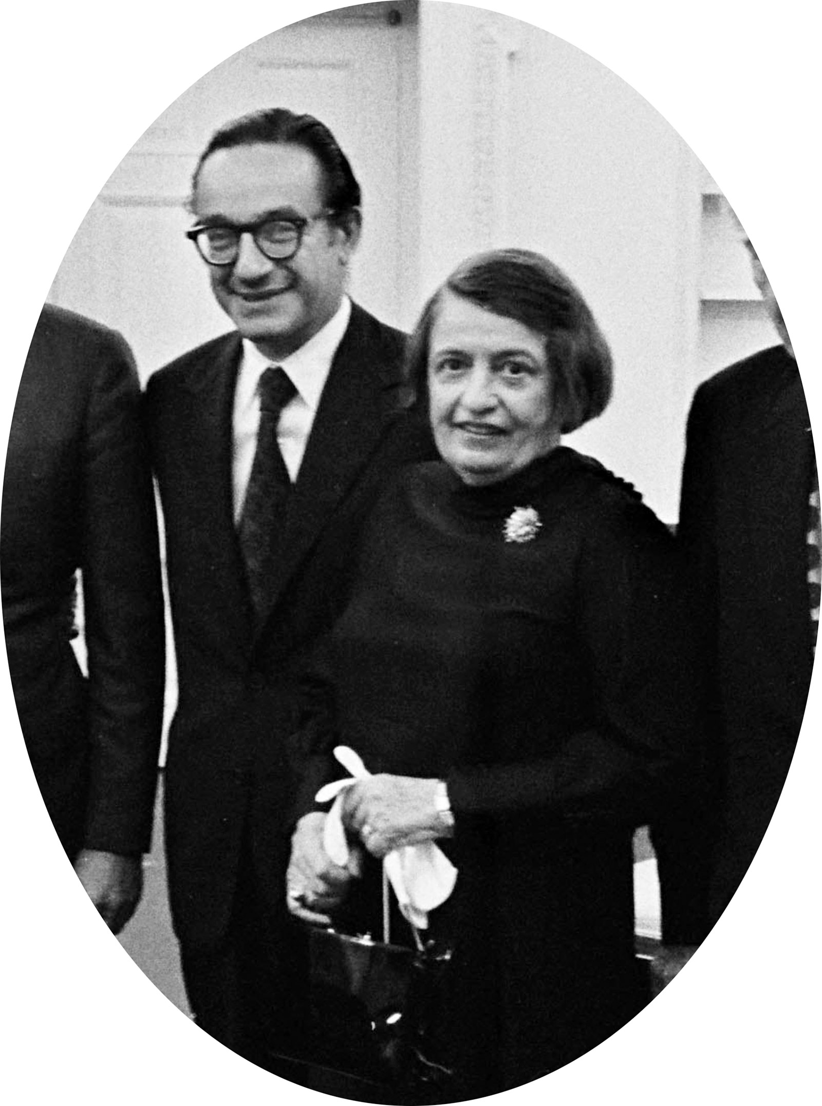 Alan Greenspan and Ayn Rand at the White House after Greenspan was sworn in as chairman of Gerald Ford’s Council of Economic Advisers, September 1974