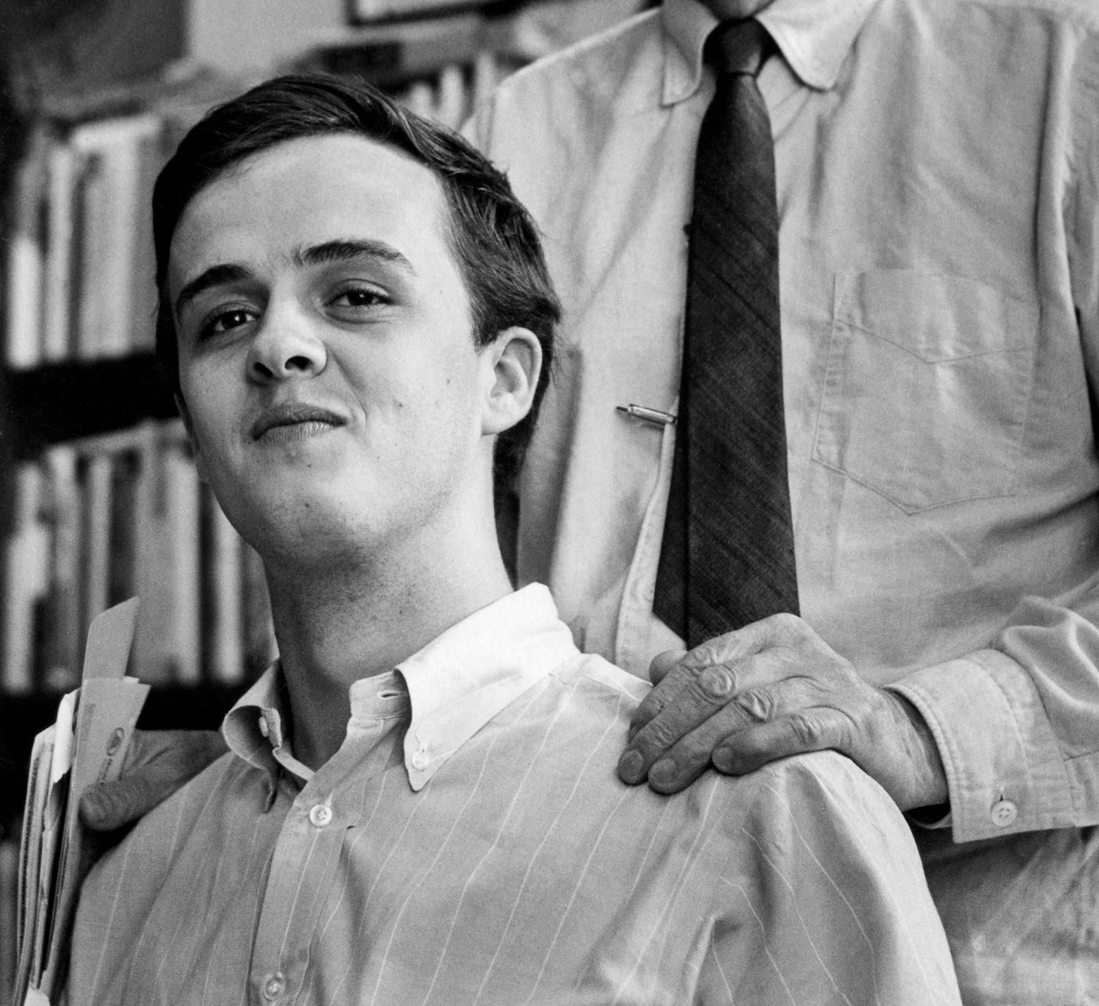 James Tate at the Grolier Poetry Book Shop, Cambridge, Massachusetts, 1965
