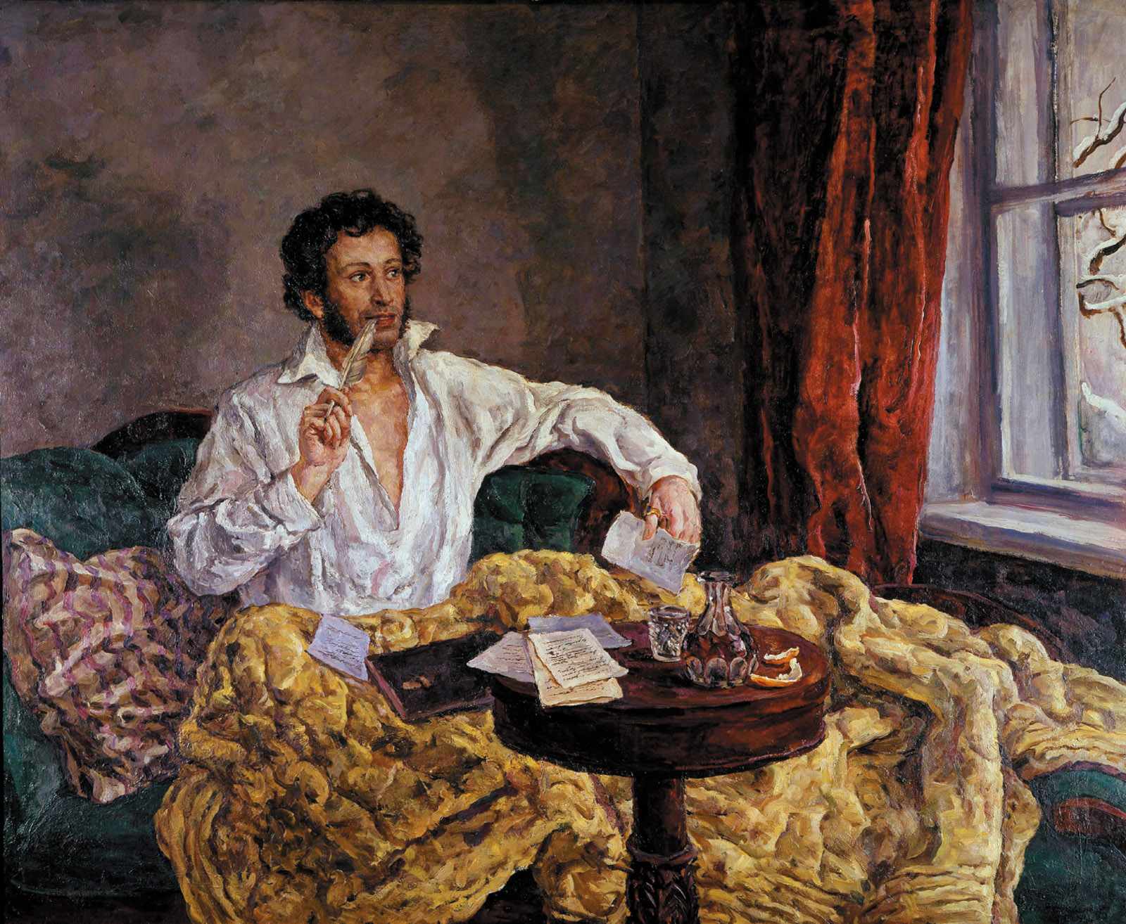 Alexander Pushkin; painting by Pyotr Konchalovsky, 1932
