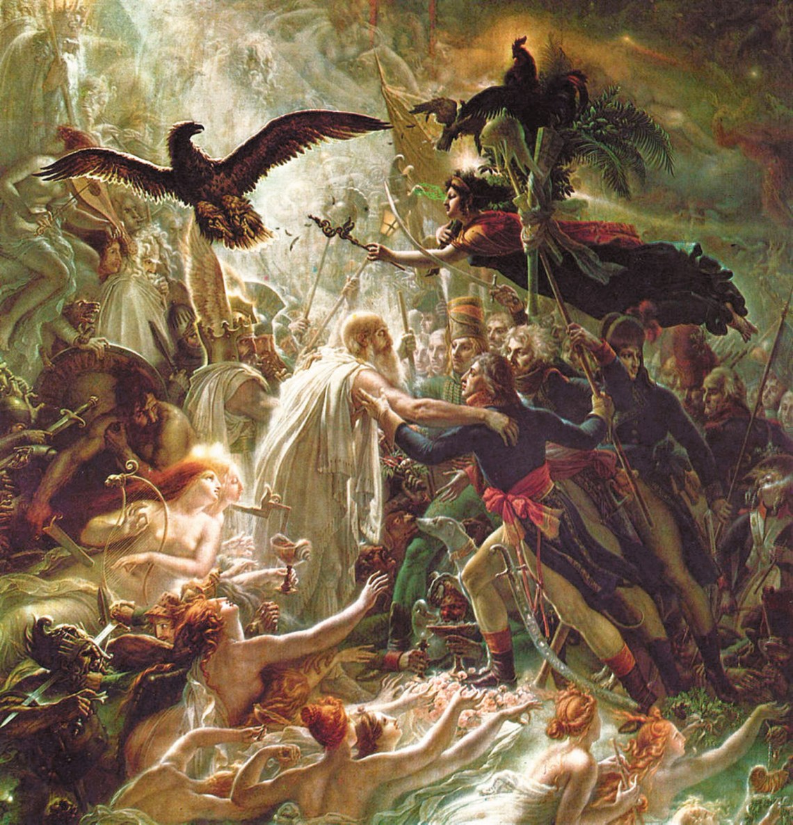 Anne-Louis Girodet: Ossian Receiving the Ghosts of the French Heroes, circa 1800