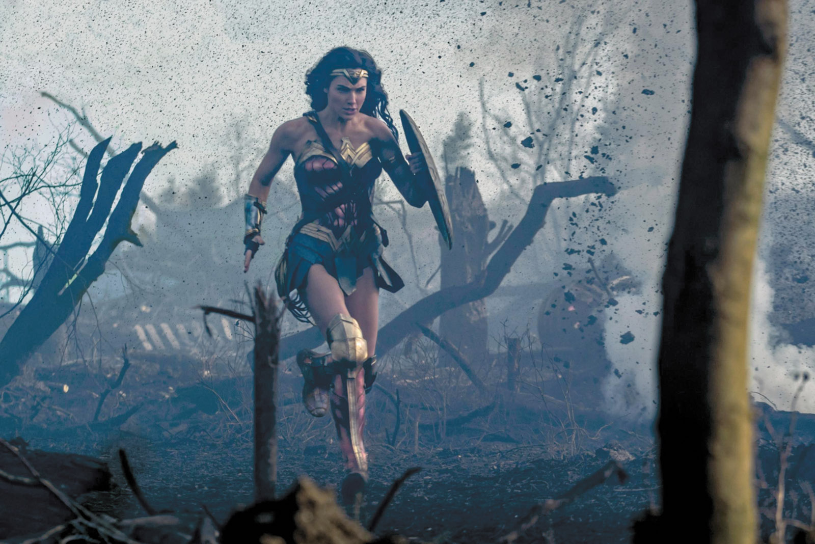 Gal Gadot in a scene from Patty Jenkins’s Wonder Woman, 2017