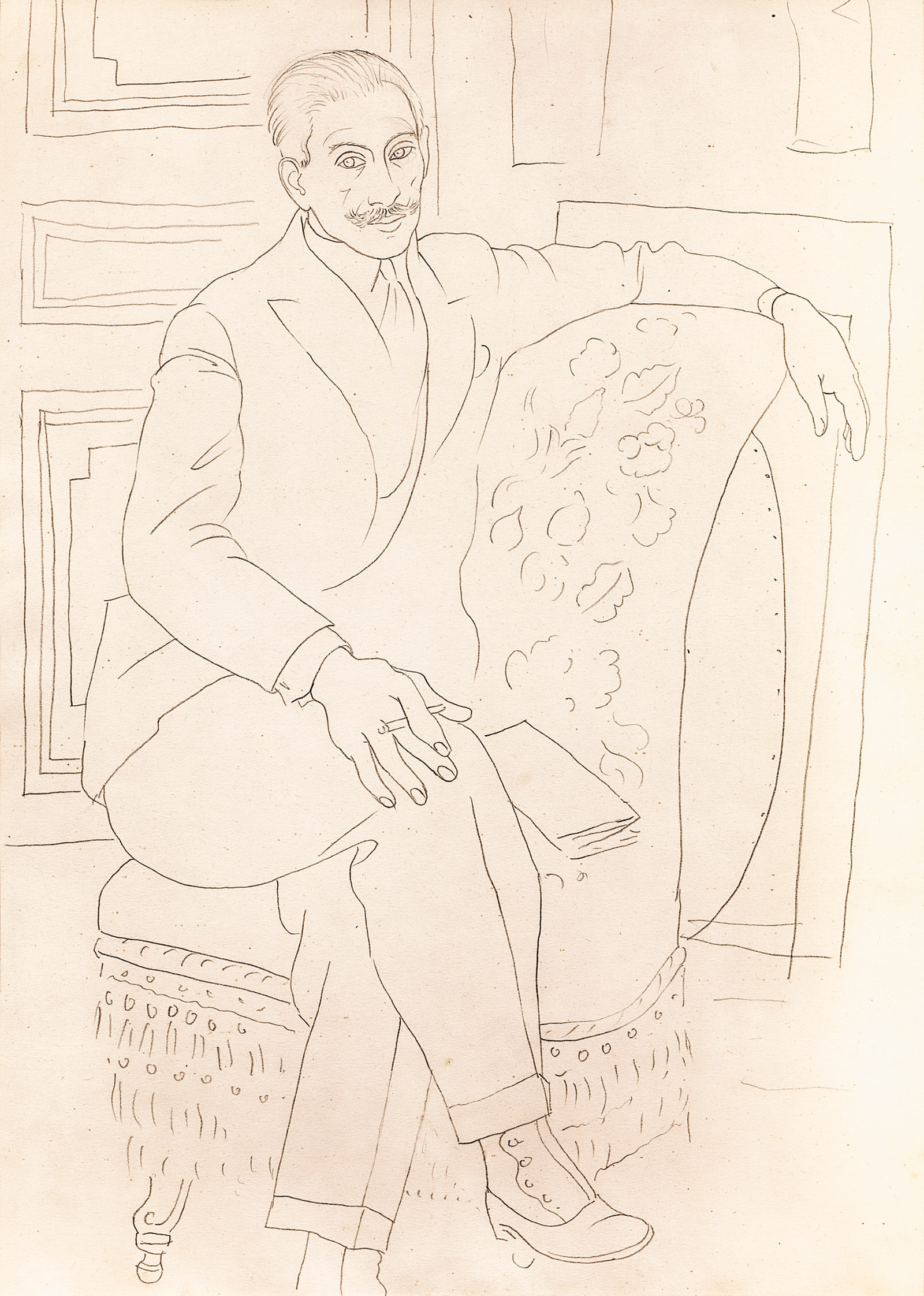 Pablo Picasso: Portrait of Paul Rosenberg, 1918–1919